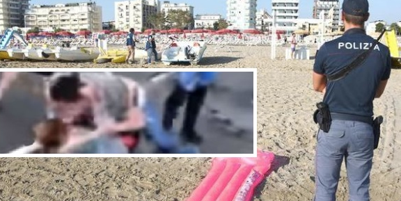 Amante e moglie si incontrano in spiaggia e scoppia il putiferio: botte per lui, poi arriva la polizia