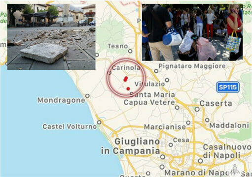 Trema la terra in Campania. Terremoto in provincia di Caserta: gente in strada