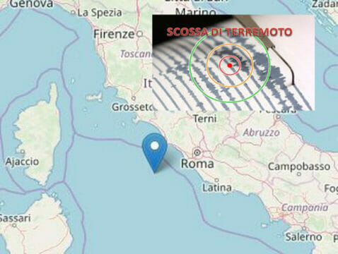 TERREMOTO ITALIA. Scossa nel Tirreno vicino Roma: terrore tra la popolazione