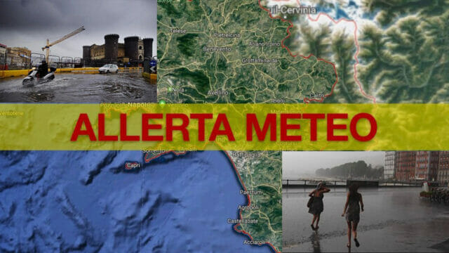 Meteo in Campania, in arrivo ciclone polare con nubifragi e forte vento: è allerta