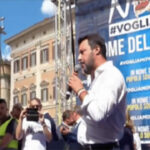 Salvini protesta contro Azzolina: “Non mando mia figlia a scuola con la mascherina”