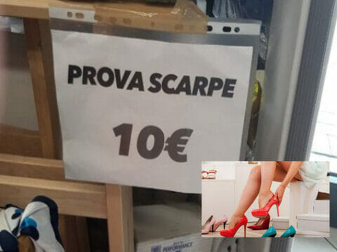 Negozio pretende 10 euro per far provare le scarpe. E i casi “sono sempre più frequenti”