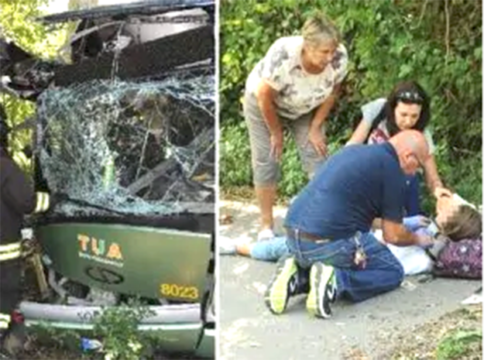 Autobus si schianta contro albero: amputata gamba della 17enne ferita nel terribile incidente