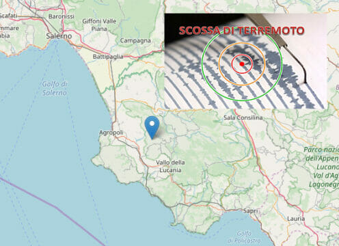 Ultim’ora Campania. Forte scossa di Terremoto in provincia di Salerno