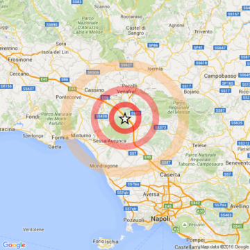 Scossa di Terremoto. Trema la Campania: paura soprattutto a Caserta e provincia
