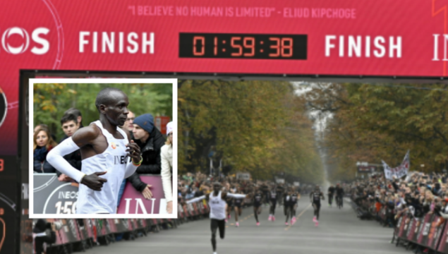 Eliud Kipchoge è nella storia dello sport: è il primo a correre una maratona in meno di 2 ore
