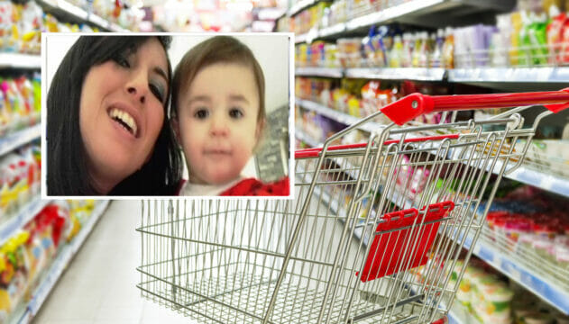 La piccola Sofia schiacciata al supermercato e morta a 2 anni: travolta da 20 kg di imballaggi