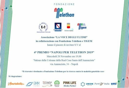 Integrazione premio napoli per telethon 2019
