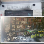 Incendio tremendo: ancora in fiamme la libreria antifascista. Avrebbe dovuto riaprire domani