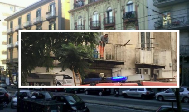 Ultim’ora: terrore a Napoli. Uomo si barrica in casa e minaccia di far esplodere palazzo col gas