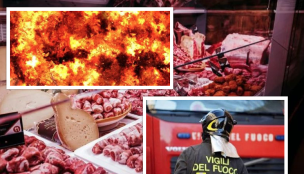 Ultim’ora Italia: esplosione tremenda in una macelleria, vigili del fuoco e poliziotti feriti gravi