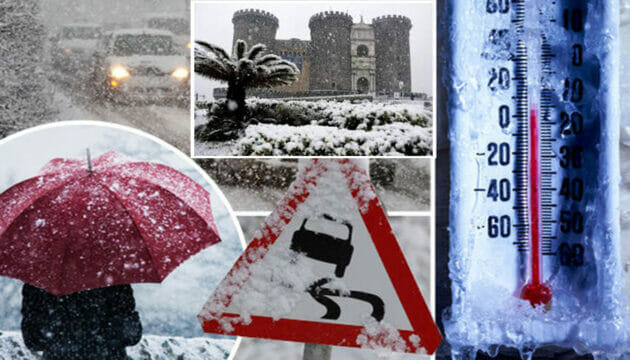 Ultim’ora. Allerta Neve in Campania: «Uscite di casa solo se necessario» 