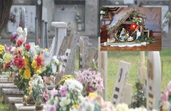 Rubano presepe sulla tomba del bimbo di 7 anni a Natale, la mamma: “Sono senza parole”