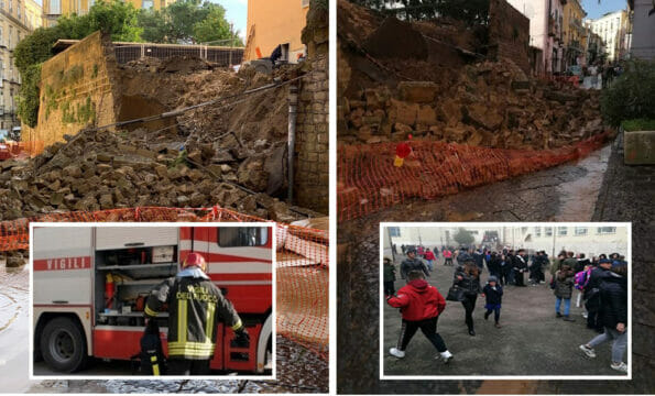 Ultim’ora Campania. Crolla il muro di cinta del Bosco di Capodimonte: paura tra la folla. Ci sono donne e bambini