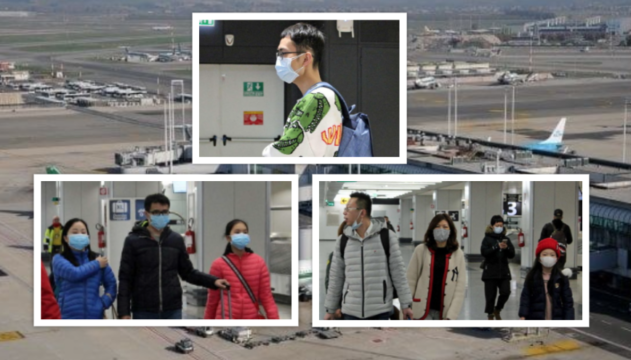 Virus cinese, bloccati in Italia passeggeri di un volo sospetto: alto rischio contagio