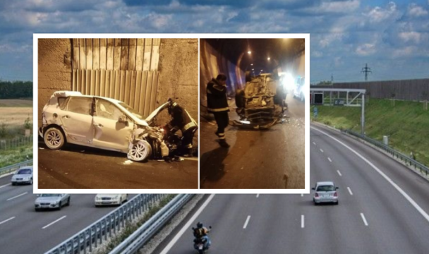 Ultim’ora Campania: terribile schianto in galleria, autostrada bloccata. Due persone gravi