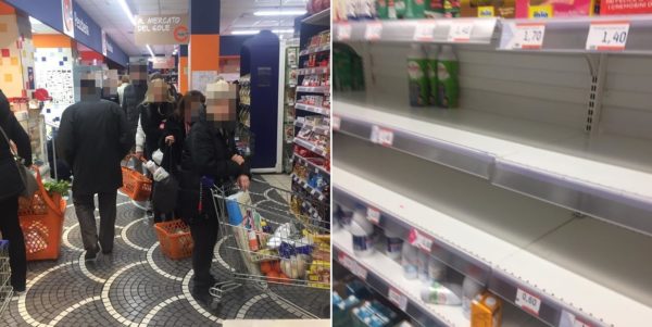 Coronavirus, panico in Campania: supermercati invasi dai cittadini terrorizzati