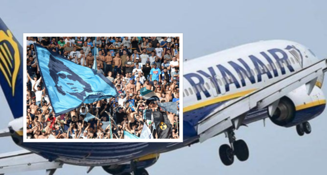 Coronavirus, Ryanair cancella voli. A rischio la trasferta dei tifosi del Napoli a Barcellona