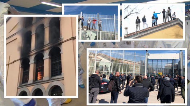 Coronavirus: rivolta nelle carceri in Italia. Celle in fiamme, sei morti e due agenti in ostaggio