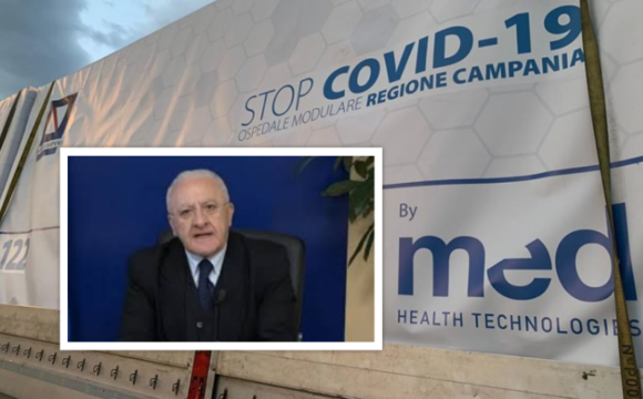 Ultim’ora Coronavirus, De Luca: “Campania efficiente, costruito un ospedale in 2 settimane”