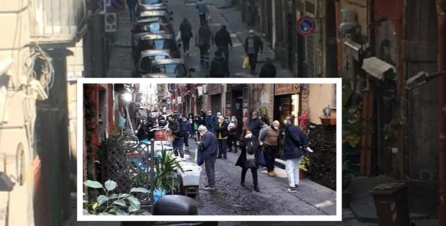 Coronavirus a Napoli, c’è l’epidemia ma la gente pensa alla “zuppa di cozze”. Quartieri affollati