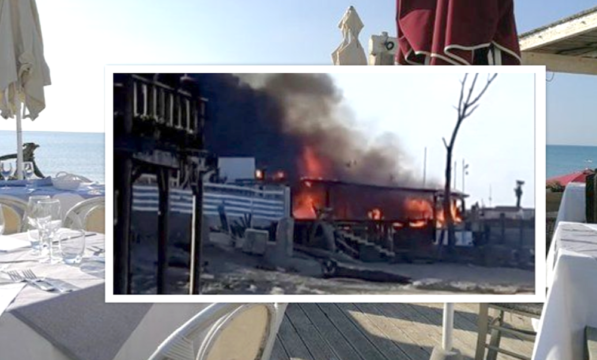 Terribile incendio in Campania, intero Lido distrutto dalle fiamme. Nube nera sul litorale