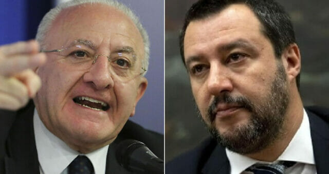 Covid, Salvini contro governatore campano: fa schifo. De Luca: vergognoso sciacallaggio su banale osservazione