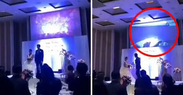 Sposo mostra il video del tradimento della sposa durante il matrimonio