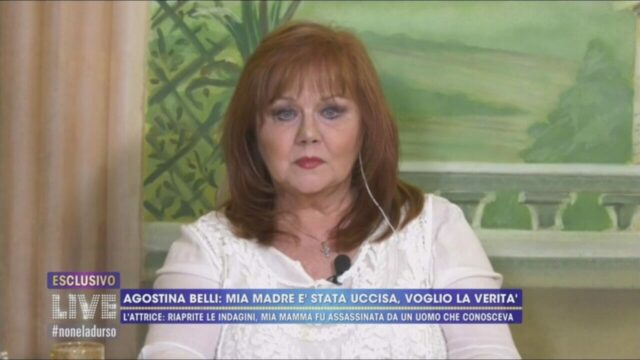 Agostina Belli, dramma lacerante da Barbara D’Urso: ” Mia madre è stata uccisa, voglio la verità”