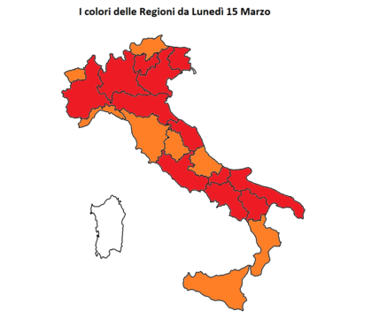 Ultim’ora, da zona rossa ad arancione: i possibili cambi delle Regioni dopo il 26 Marzo