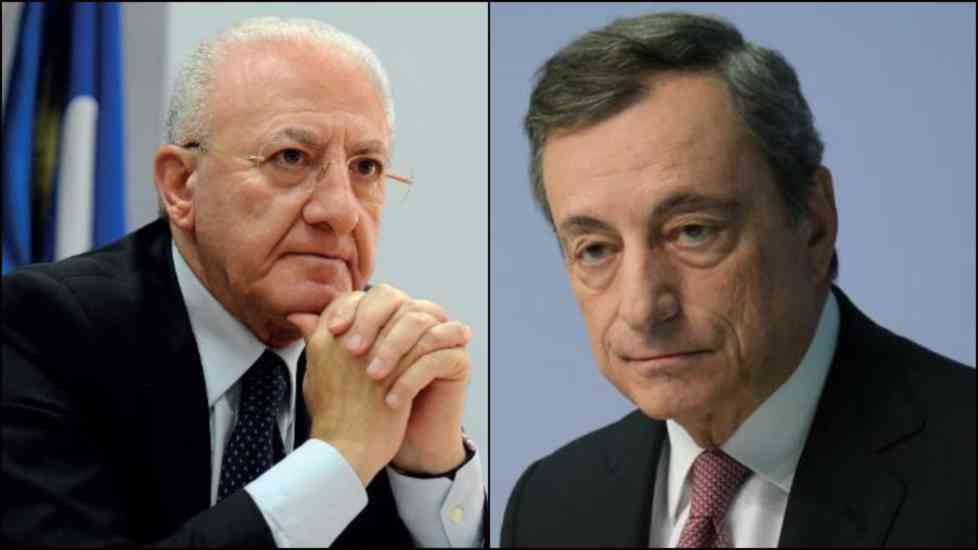 De Luca contro Draghi “Adesso cammina anche sul Tevere”