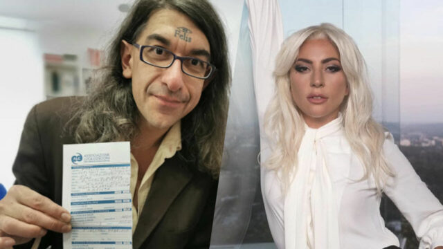 Il “sabotatore” televisivo Gabriele Paolini denuncia Lady Gaga.