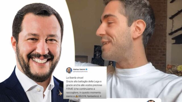 Coprifuoco, Tommaso Zorzi attacca Salvini: “Petizione di me**a”. Il leghista sbotta: “Rispetta gli italiani”