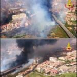 Ultim’ora: La Sicilia brucia , a Catania vasto rogo in periferia fumo altissimo e traffico bloccato