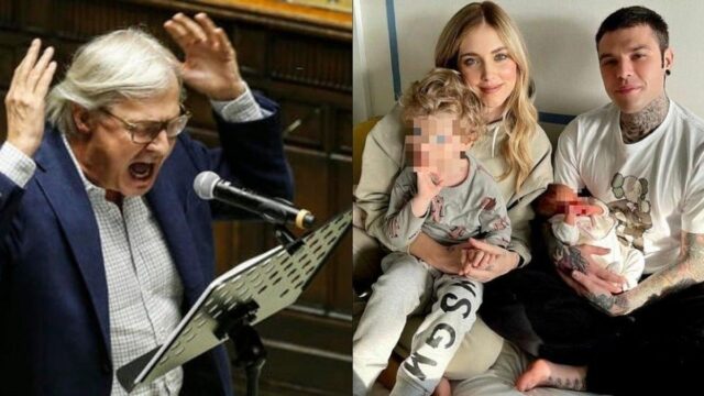 Vittorio Sgarbi di fuoco contro Fedez : “Hai mai fatto pipì in testa a Chiara Ferragni? Ma vattene affan***”