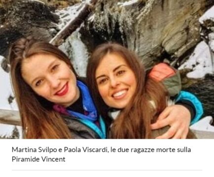 Il dramma di Martina e Paola, morte assiderate sulle Alpi