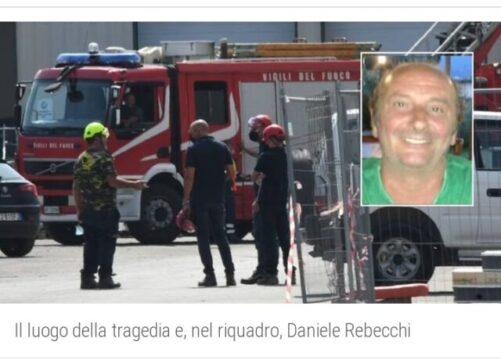 Il lavoro uccide ancora: Daniele 54 anni, muore dopo essere precipitato da 15 metri, stava installando un sistema di sicurezza anti caduta