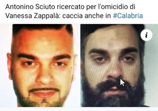 Antonino Sciuto ricercato per l’omicidio di Vanessa Zappalà: caccia anche in Calabria