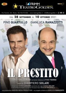 Il Prestito in scena al Teatro Golden di Roma con Pino Quartullo e Gianluca Ramazzotti
