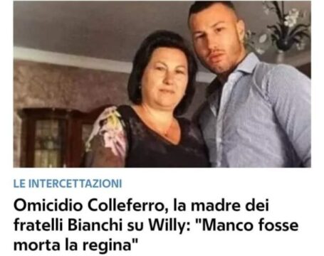 Omicidio Willy, la madre dei fratelli Bianchi contro la gogna: “Manco fosse morta la regina”