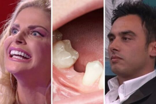 Gf Vip 6, Nicola Pisu mangia un dente di Francesca Cipriani: «Era nel tiramisù»