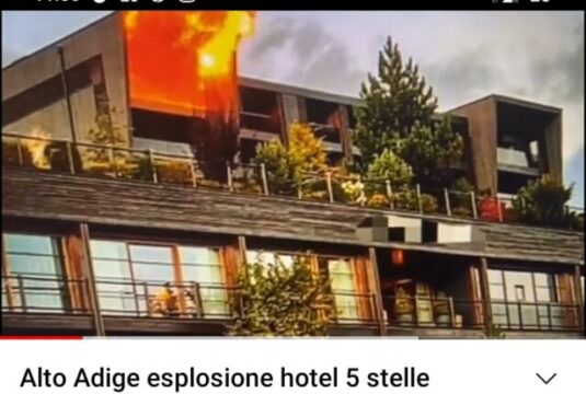 Esplosione in un hotel : 9 feriti, grave il custode