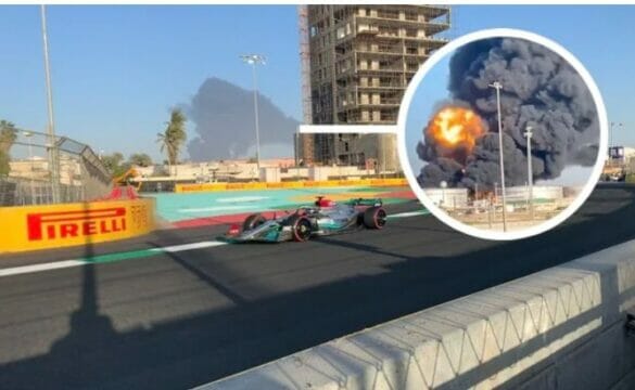 Esplosione a 20 km dal circuito di Jeddah: colonna di fumo durante le prove libere di F1. Si teme attacco missilistico