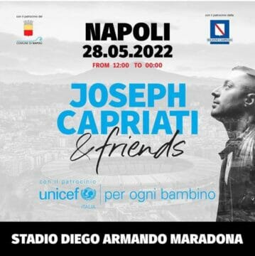 Il più grande concerto di solidarietà con il dj casertano Joseph Capriati