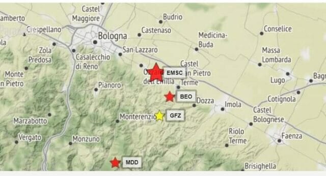 Terremoto a Bologna : verifiche in corso. Avvertito un boato