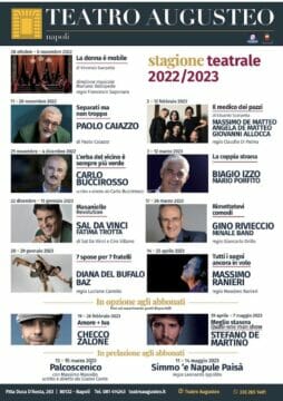 TEATRO AUGUSTEO |  Apre la stagione teatrale 2022/2023