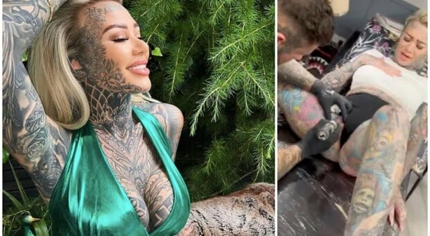 Becky Holt, la star di OnlyFans con la vagina più tatuata al mondo: «Dolore incredibile»