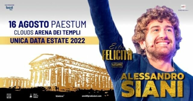 Alessandro Siani in “Extra Felicità” a Paestum