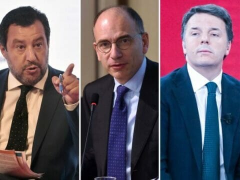 Salvini e Renzi attaccano Letta:”Accordo con Verdi-SI? Non per governare,soltanto per la poltrona”.