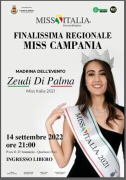 La finalissima di Miss Italia Campania a Qualiano: la madrina Zeudi Di Palma